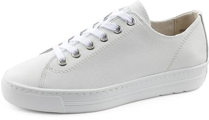Paul Green Damen, Frauen Low-Top Sneaker,schnürschuhe,schnürer,Plateausohle,Halbschuhe,straßenschuhe,Strassenschuhe,Weiß (Nein),36 EU / 3.5 UK
