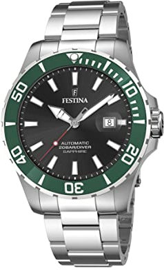 Reloj FESTINA para Hombre F20531/2 Automatico Caja de Acero Inoxidable 316l Plateado Correa de Acero Inoxidable 316l Plateado