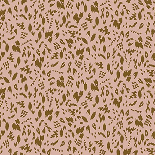 Hans-Textil-Shop Stoff Meterware Spots Tencel Modal Jersey - 1 Meter, Blumen, Deko, Kleidung, Für Kinder, Kissenbezüge, T-Shirt (Rosa)