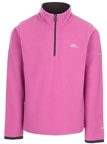 Trespass Girls Half Zip Fleece Sybil Deep Pink 7/8