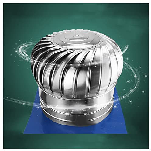 ZXCASDF Acero Inoxidable Esférico Tubo Escape Engrosado Salida Aire Cubierta,Sombrero Extractor Humos Giratorio,Chimenea Giratorio Capucha,Adecuado para Granjas Techo Fábrica,500mm