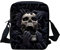 Biyejit Messenger Bags Schultertasche Handbgas Sling Satchel mit verstellbaren Trägern, Skull-Black