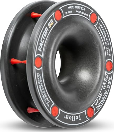 Factor 55 Rope Retention Pulley XTV (RRP XTV) for Use with Synthetic Rope and Soft Shackle, for UTV/ATV Powersport Vehicles
