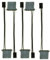 Dawafit 5Pcs IDE to 3 Pin Fan Cable Molex D Plug to 3 Pin Connector Computer PC Cooling Convertor Cable