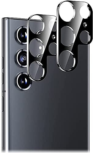 SaharaCase ZeroDamage FlexiGlass HD Camera Lens Protector [2-Pack] for Samsung Galaxy S23 Ultra (2023) Anti-Scratch & Anti-Fingerprint Easy Installation (Black)