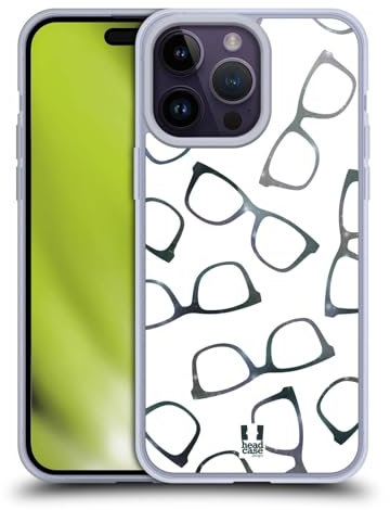 Head Case Designs Especificaciones Modelos de Hipster Caso de Gel Suave Compatible con Apple iPhone 14 Pro MAX
