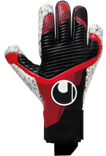 uhlsport Powerline Supergrip+ Fußball Torwarthandschuhe für Kinder und Herren, Torwart-Handschuhe, Fussball-Handschuhe mit Neuer Haftschaumformel und High-Grip-Elemente