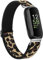Mugust Nur für Fitbit Inspire 3 Armband Herren Damen, Verstellbares Dehnbares Nylon Ersatzarmband für Fitbit Inspire 3(Leopard)