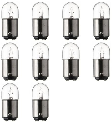 Generisch 10 x Glühlampe 24V 10W Ba15d 10 Kugelbirnen für Nutzfahrzeuge