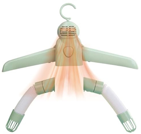 itrimaka Gancio per asciugatrice Portatile | Appendiabiti da Viaggio ad Asciugatura Rapida | Appendiabiti da Viaggio per Camper, Regolazione della Temperatura Leggera e silenziosa per Magliette,