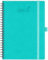 BEZEND 18-Monate Kalender 2024 2025 Terminplaner A5 Ringbuch PU-Leder Softcover [Türkis] Wochenkalender 1 Woche 2 Seiten Juli 24-Dez 25| Buchkalender mit Stifthalter