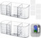 FTISSLY 2 Stück Selbstklebende Fernbedienungshalterung Fernbedienung Halterung Organizer Wand Fernbedienungshalter 3 Fächer Adhesive Remote Control Holder für Media Player Controller Handys aufladen