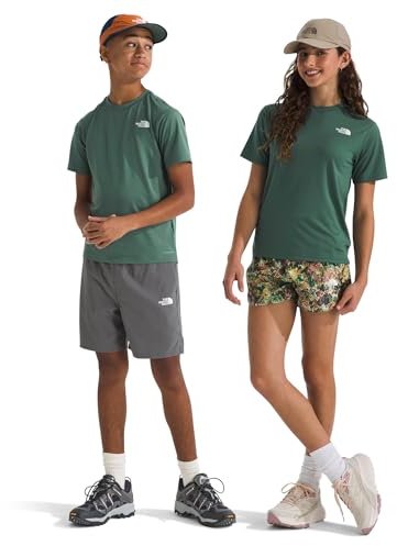 The North Face NF0A8DF2HCH Teen New 24/7 S/S Tee T-Shirt Unisex Duck Green Größe S