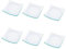 Super Mundo - 6pcs Platos Cristales cuadrados transparentes,Para Cocina y Comedor (20x20cm)