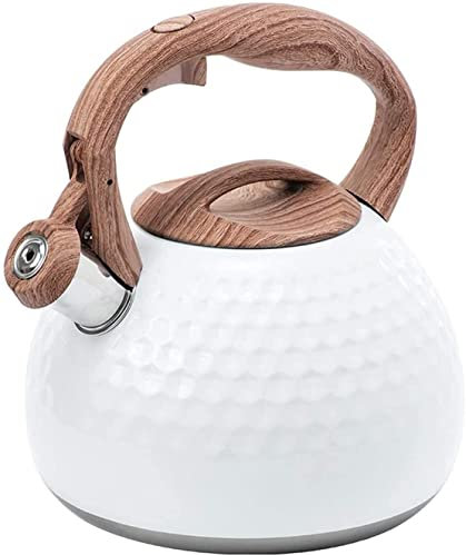 CAFIEDR Teapot for Stovetop Whistle Teapot Stainless Steel Kettle Hot Water Kettle Water Heater Kettle Hot Pot Water Boiler Teapot for Stovetop Instant Hot Pot 2.8L Tea Kettles