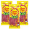 Chupa Chups Laces Strawberry Gummy Sweets, Shoe Lace Strips 90g - 3x Share Bags