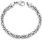 MATERIA Königskette Silber Herren Armband 24cm 5,4mm 31,5g diamantiert rhodiniert SA-10-24cm