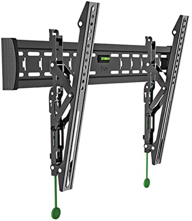TV-Wandhalterung mit niedrigem Profil, neigbar, für 101,6 cm (65 Zoll) LED LCD OLED Plasma Flachbildfernseher VESA 600 x 400 mm, unterstützt bis zu 36,3 kg