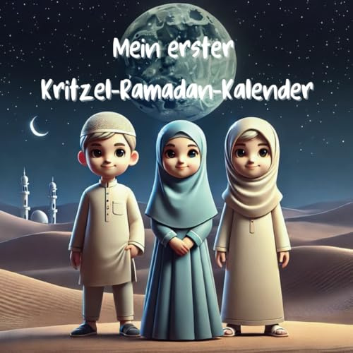 Mein erster Kritzel-Ramadan-Kalender: Ein Kritzel-Malbuch-Ramadankalender für Kleinkinder ab 1 Jahr