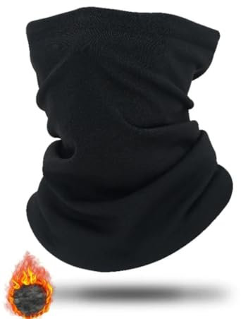Snood Neck Warmer Thermal Snood for Men & Women,Winter Neck Gaiter Fleece Bandana Face Covering Mask Windproof Neck Scarf Neckwear for Outdoor Sports Motorcycle Skiing Running Cycling