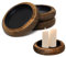 4 Stück Kerzenhalter Stumpenkerzen Kerzenuntersetzer Kerzenhalter Holz - Kerzenteller Kerzenständer Stumpenkerzen Wood Pillar Candle Holder für Kerzen