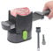 Beowanzk Meat Slicer, Manual Cleaver Knife, Multi-Functional Household Meat Cleaver, Stainless Steel Fresh Meat Cutter, Cutting Thicknesses of 2mm and 4mm, 17-in-1 Quick Release Knife Set (Black)