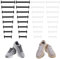 COYUN 2 Pares Cordones Elásticos para Zapatillas Deporte, Cordones Goma para Niños y Adultos, Cordones de Silicona Elásticos Sin Necesidad de Atar para Zapatillas de Baloncesto y Zapatillas de Deporte