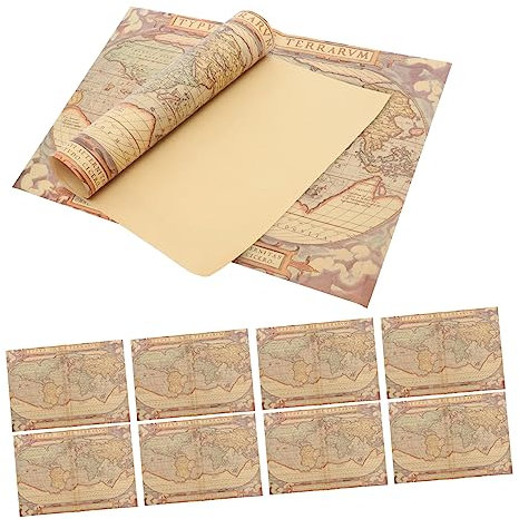 Homoyoyo 10 Stück Weltkarte Geschenkpapier – Hochwertiges Geschenkpapier Für Geburtstagsgeschenke - Weihnachtsgeschenke Und Besondere Anlässe - Ideal Zum Einpacken Und Verzieren