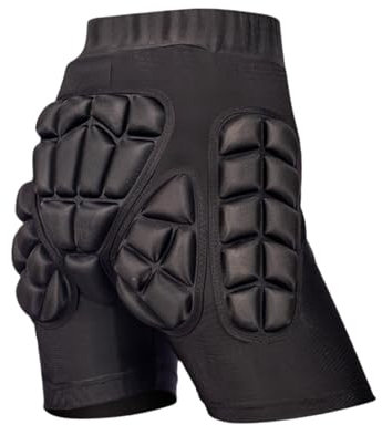 Sharplace Shorts rembourrés, cocotte de Protection 3D Protéger Le Coussin de Coussin de padis de padis de Protection pour Les Hommes de Snowboard meneurs de, XL