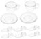 Toyvian 1set Mini Tea Cup and Saucer Set Dollhouse Accessories for Creative Pretend Play for Boys and Girls Birthday Educational Activities and Decor
