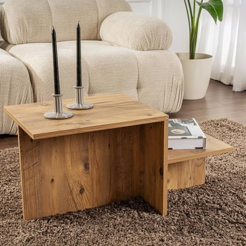 Dmora Couchtisch Cantello 80x40x40h cm Braun