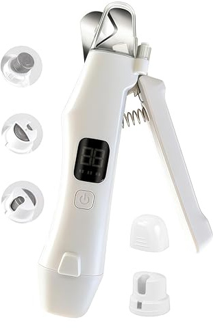 ANovCzen Pet Nail Clippers & Quiet Grinder with LED Light for Dogs and Cats | Trim and smooth pet nails with a quiet 2-in-1 tool; its LED light aids visibility while the collection box catches nail dust.