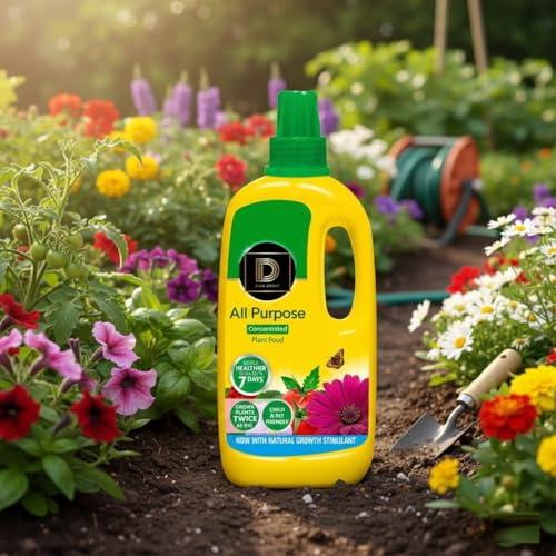 800ml All-Purpose Concentrated Plant Food| Liquid Fertilizer for Flowers, Vegetables, Shrubs & Houseplants | Promotes Healthy Growth & Vibrant Blooms