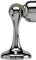 SOSS Zinc Magnetic Door Stop with Hidden Screw Mounts, Bright Chrome Exterior Finish