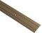 Gedotec Übergangsprofil zum Schrauben Alu Bronze 100 cm | Länge 1 m Breite 37 mm | 1 Stk Übergangsschiene für Fußböden - Aluminium Boden-Leiste | Übergangsleiste gelocht | Bodenprofil für Türschwelle
