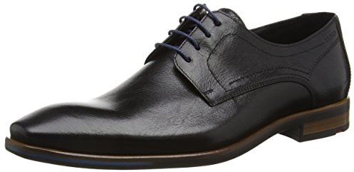 LLOYD Herren Schnürschuhe Don, Männer Businessschuhe,Freizeit,Schnuerschuhe,Schnuerer,straßenschuhe,Strassenschuhe,lace-up, SCHWARZ, 46 EU / 11 UK