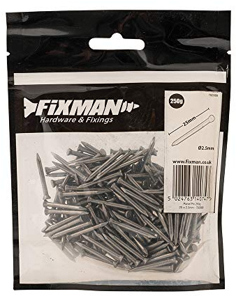Fixman 792889 Panel Pins 25 x 1.6mm 0.25kg Pack