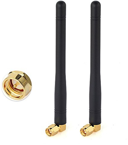 Eightwood SMA Antenna 433MHz Antenna SMA Connector Omni-directional Vertical NFC RFID Antenna 2pcs for CB Radio CB Wireless WLAN Ham Radio Walkie Talkie