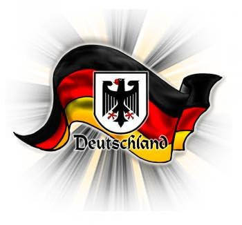 Ansteckbutton - Deutschland Flagge wehend - 03719 - Gr. ca. 5,7 cmm