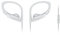 Panasonic RP-HS35ME-W - Auriculares Deportivos (Impermeable, Uso Cómodo y Ultraligero, Micrófono, Cancelación de Ruido, Deporte para Iphone y Android) Color Blanco, Longitud del Cable 1.2 m