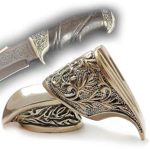 CooB Knife Finger Guard Bolster & Pommel for Custom Knife Knives Making Handle, Hand-Casted Metal Knife Supplier Accessories