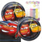 Cars 3 Geburtstag Party Pack - inkl. Pappteller & Getränkeservietten + 24 Geburtstagskerzen - 16 Stück