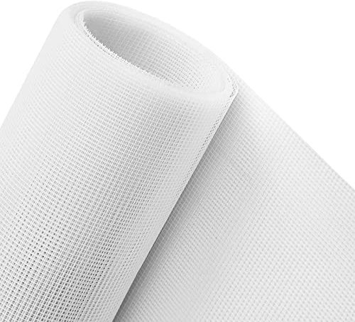 MAGZO Fliegennetz Meterware 120 x 250 cm, Verstärktes Fliegengitter Fenster Schneidbar Ersatznetz, Weiß