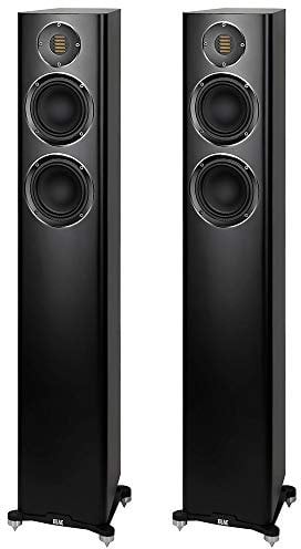 ELAC Standlautsprecher FS 247.4 Carina Schwarz -Paar-