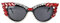 FUPRECIOUS Retro Cat-Eye-Sonnenbrille Damen UV400-Schutz Glitzernde Strass Sonnenbrille im Vintage-Design mit Katzenaugen-Form