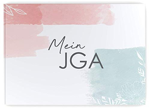 DeinWeddingshop Gästebuch Freundebuch JGA Junggesellinnenabschied | 52 Seiten Hardcover DIN A4 quer | Fotobuch Hochzeit Hochzeitsgästebuch Hochzeitsalbum (Inhalt mit Fragen zum Ausfüllen)