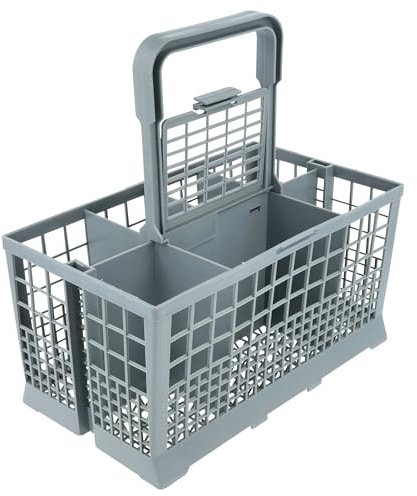 vhbw Besteckkorb für Spülmaschine kompatibel mit Miele Geschirrspüler | Mit Griff, 7 Fächer