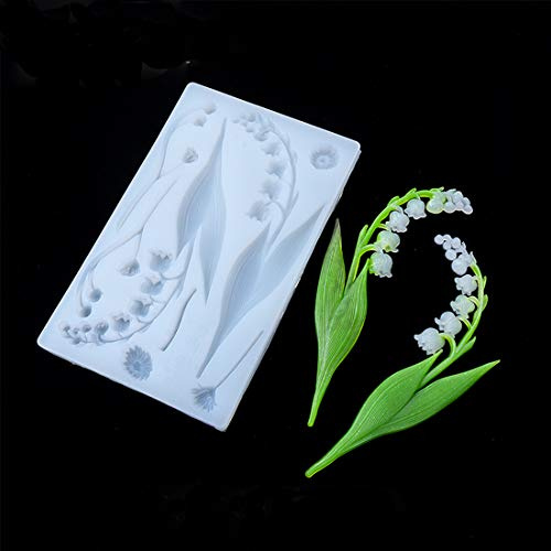 FineInno Fleur Moule Resine,Lily of the Valley Moule Epoxy,Muguet Moule Silicone pour Epoxy Resine Bricolage Coulée Maison Décorations Artisanales