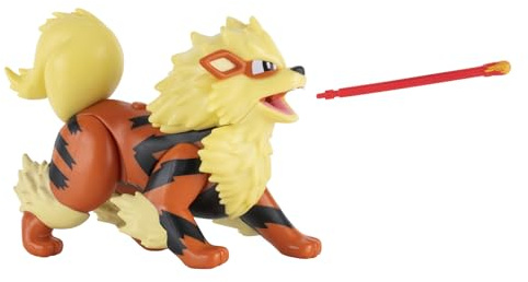 Pokémon PKW0009 - Battle Feature Figure - Arkani, offizielle bewegliche Figuren, 11,5 cm