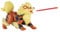Pokémon PKW0009 - Battle Feature Figure - Arkani, offizielle bewegliche Figuren, 11,5 cm